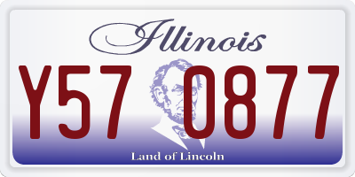 IL license plate Y570877