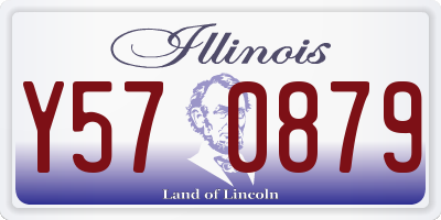 IL license plate Y570879