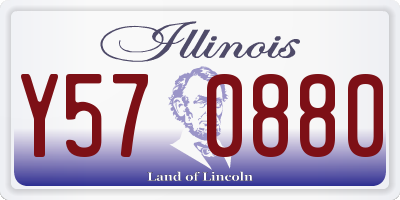 IL license plate Y570880