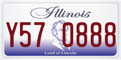 IL license plate Y570888