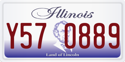 IL license plate Y570889
