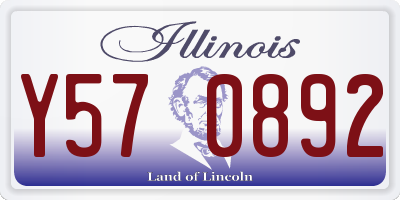 IL license plate Y570892
