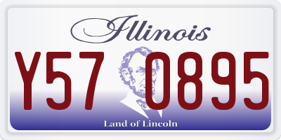 IL license plate Y570895