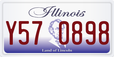 IL license plate Y570898