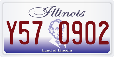 IL license plate Y570902