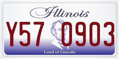 IL license plate Y570903
