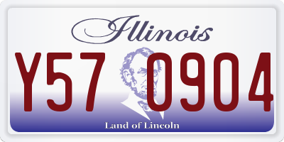 IL license plate Y570904