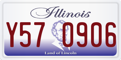 IL license plate Y570906