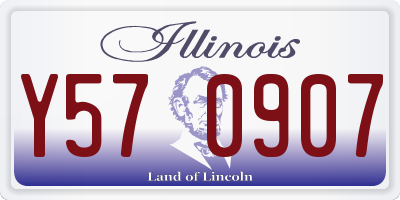IL license plate Y570907