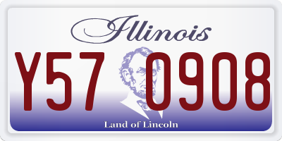 IL license plate Y570908