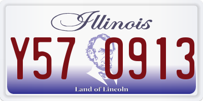 IL license plate Y570913