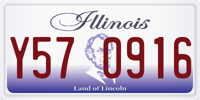 IL license plate Y570916