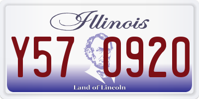 IL license plate Y570920