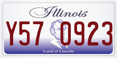 IL license plate Y570923