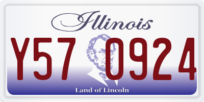 IL license plate Y570924