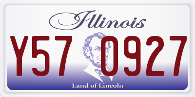 IL license plate Y570927