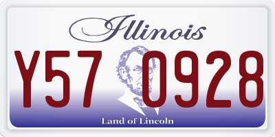 IL license plate Y570928