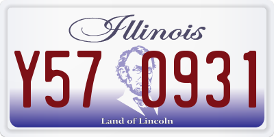 IL license plate Y570931