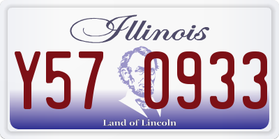IL license plate Y570933