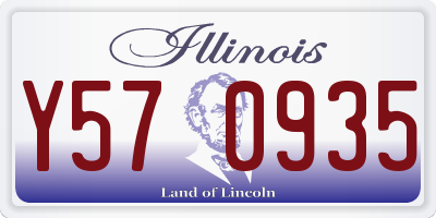 IL license plate Y570935