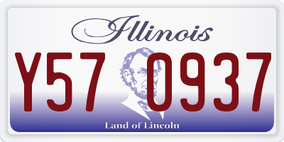 IL license plate Y570937
