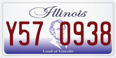 IL license plate Y570938
