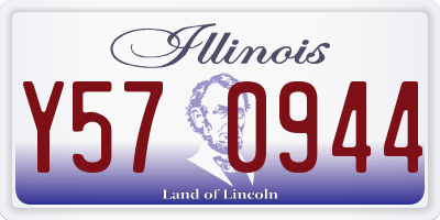 IL license plate Y570944