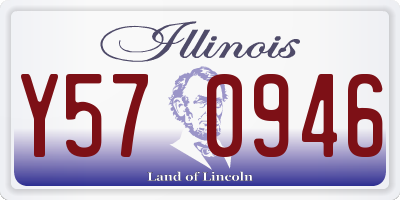 IL license plate Y570946