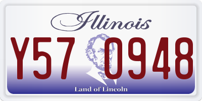 IL license plate Y570948
