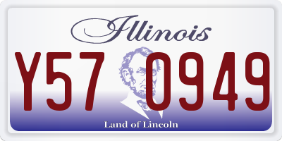 IL license plate Y570949