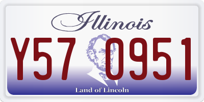 IL license plate Y570951