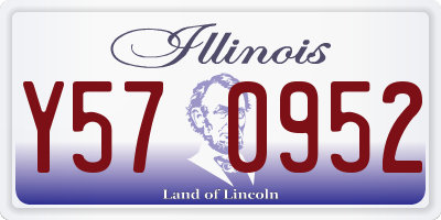 IL license plate Y570952