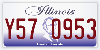 IL license plate Y570953