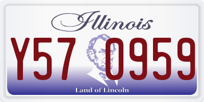 IL license plate Y570959