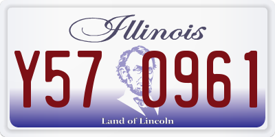 IL license plate Y570961