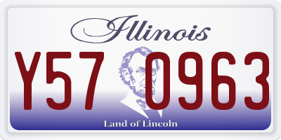 IL license plate Y570963