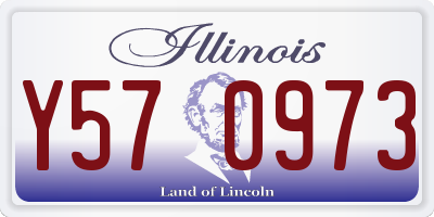 IL license plate Y570973