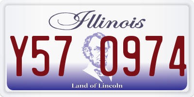 IL license plate Y570974