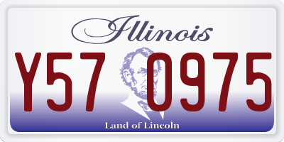 IL license plate Y570975