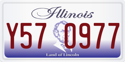 IL license plate Y570977