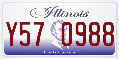 IL license plate Y570988