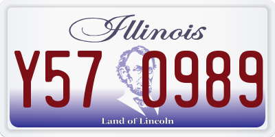 IL license plate Y570989