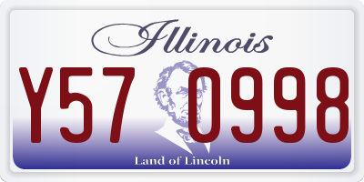 IL license plate Y570998