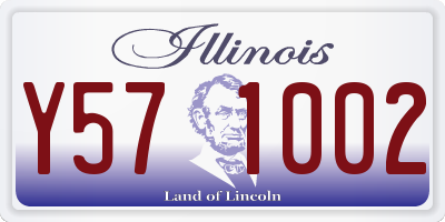 IL license plate Y571002