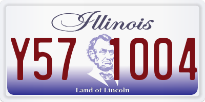 IL license plate Y571004