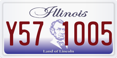 IL license plate Y571005