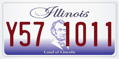 IL license plate Y571011