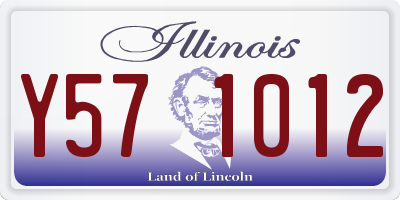 IL license plate Y571012