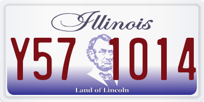 IL license plate Y571014