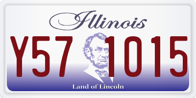 IL license plate Y571015